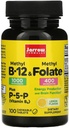 Jarrow Formules Methyl B-12 & Methyl Folate - 100 Chewable Tables, Lemon - Pack of 2 - 生物活性维生素 B12 & B9 - 支持能源生产,脑功能和代谢 - 200 总功用