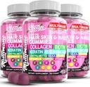 多曼尼科拉根蛋白与Biotin Keratin Hyaluronic酸 竹肉 A C 维生素 D 维生素 E 福拉特 Saw Palmetto Silica B3 维生素 毛皮和直肠蛋白 由清洁的Nutra制作