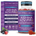 Ashwa ACV Pro Health - 配有 Ashwagandha 的无糖苹果苹果苹果苹果苹果醋醋(英语:Winegar Gummys with Ashwagandha, Advanced Keto, 配有维生素D的压力救济补充剂, 1g Carbs Per Gummy Golo)