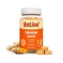 BeLive Turmeric Curcumin with Black Pepper & Ginger - 500 mg of Turmeric and Ginger for Imune support, 健康皮肤和流动性 - 热带火焰 - 60 计数