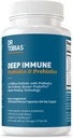 Tobias Deep Imune Probiotics & Prebiotics博士,双行动文摘和免疫支持,预生和延迟释放,为妇女和男子形成Probiotics,120个Capsules,60个服务