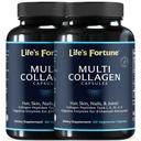 多Collagen Peptides 类型 I, II, III, V & X 水解蛋白卡普尔 – Grass-Fed, 与消化酶混合 – 用于皮肤, 头发, 钉子, 联合和古特健康, 不受欢迎( 60 counter of 2) .