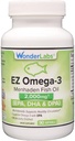 大西洋Menhaden鱼油Omega-3 2000毫克,Burpless,美国制造,EPA+的完美平衡 DHA + DPA 90软胶