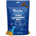 Zesty Paws 老年狗多维他明治疗 - 狗的葡萄糖胺 + 消化酶和亲生素 - 谷物自由狗维生素 和 皮和肉 + Immune 健康鸡 - 高级 - 60厘米