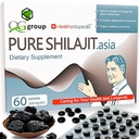 天然纯的Shilajit片 类似 Raw Resin Mumiyo 干燥滴60片-200mg 100%喜马拉雅增产,85+ 能源和代谢矿物,Immune支持-男女理想