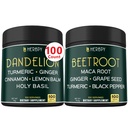Bundle 6in1 Dandelion 补充 & 6in1 甜菜根盖-支持消化、免疫和心脏健康