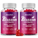 Potassium Citrate 1000mg Gummys, 成人女性和男性的Potassium 补充品, 支持腿板和肌肉健康, 120 Chewables