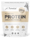 Zurvita - Vanilla Crème 蛋白质-蛋白质-蛋白质,亲生素,无人工甜甜剂,24+维生素和矿物,140 Cal/Scoop - 26oz(20种服务)