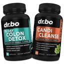 Colon Candi Cleanse Detox Support - 抗过度生长 & 15天肠道清洁剂 & Probiotic - 平衡控制与快速代理 辅助治疗的天然实验室 - Bowel Movement Gut Health