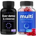 NutraChamps Liver Cleanse Detox Capsules and (2-Pack) 男子多维塔明胶囊