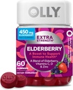 OLLY 超强长莓果汁,无免疫支持,450mg 长莓,维生素C,D和锌,莓 - 60count