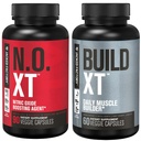 Jacked Factory Muscle Builder Supplement Stack - Building-XT Muscle Builder & N.O. XT 双支持的硝酸氧化剂(30天供应)