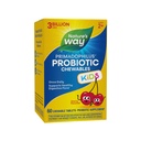 自然之路(Primadophilus Probiotic Chewables for Kids),支持健康消化植物*,针对年龄在2+,3亿CFU,60个樱桃火焰的 Cherry Flawared Chewables (Package May Vary)