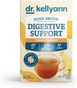Kellian Bone Broth 博士 + 消化支持 柯拉根粉包(7架,1盒), 16g 蛋白质/服务, 100% 草-水解 柯拉根粉, Keto & Paleo 友好 - Cumin Carrot