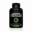 Glucosamine Chondroitin MSM 与新西兰绿色- Lipped Mussel 支持联合灵活性、连接组织、软体健康