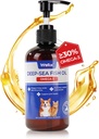 Wellix Omega 3 Fish Oil for Dogs, 比Salmon Oil for Dogs, Dog Fish Oil Supplement, 宠物皮肤和煤炭补充,促进心脏,联合和免疫健康, EPA & DHA