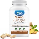 1 星球营养 纳米姜根 250 mg Veggie Capsules (120 services),纯姜根提取,纳米促进高级吸收,增强消化健康,Non-GMO,Vegan Gluten Free