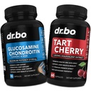 Glucosamine Chondroitin MSM Turmeric & Tart Cherry - 联合健康补充 Knee Bone & Jokes, 净化 酸性清洁剂 Flush 抗氧化剂药丸 - 联合支持药丸 & Tart Cherry 提取卡普苏尔