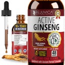 活跃的Ginseng 韩国红色 Panax Ginseng 与天然 Ginsenosides - 全自然高级液体溶液 2X 吸收 - 支持健康能源,生命力,Mood 及更多