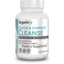 Organix Lymphatic & Colon Cleanse 补充品,2.5亿CFU Gut健康、消化和Lymphatic 支持、Gluten Free、非转基因生物、60个蔬菜卡普尔