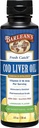 Barlean的Cod Liver油液补充剂,Omega 3鱼油,配有900mg EPA和DHA Plus维生素D,联合、脑和心脏健康支持补充剂,柠檬汁Flavor,8 oz
