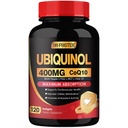 DRFSTER Coq10 400mg 软胶Ubiquinol配有PQQ和维生素E,橄榄油,心脏,脑和能量支持 - 120天供应量