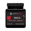 Youthory Men's Maca - Vegan Maca 男子增产 - 支持能源,Stamina和耐力* - 奶制品,大豆和葡萄糖免费 - 120 蔬菜卡普尔