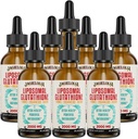 Liposomal Glutathione Liquid 2000MG – 女性和男性抗氧化剂解毒补充剂,老化防御,肝功能和能量,配有Hyaluronic Acid + Aloe Vera + 维生素C,天然和Vegan,16 FL.OZ