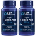 生命延伸 超级R-液酸 – 健康衰老,氧化性应激防御 – 240 mg of Active R-Form of R-液酸 – Gluten-Free – Non-GMO – 蔬菜 – 60 Capsules (2 Pack)