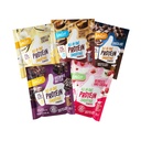FlavCity All in One Protein Shake Powder Packets - 在Go Meal 替代品上+ 25g 蛋白质 & 10g Collagen, 用有机Reishi & Cordyceps 蘑菇制造 - 无添加糖, Variety 10 pack