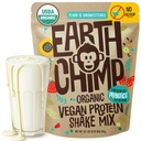 Earth Chimp Organization Vegan蛋白粉 - 配有Probiotics - 非转基因生物,乳品免费,Non Whey, 男女植物蛋白粉,Gluten免费 - 26 service 32 Oz(Plain & Unsweeted) No Scoop