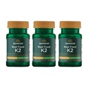 Swanson 最大强度维生素K2(Menaquinone-7)-维生素补充剂 支持心血管和骨健康-Made 来自日本的Natto 帮助调节钙(30软胶,每包200mcg)(3包)