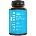 NutriRise Glucosamine Chondroitin Quercetin & MSM 配有 Turmeric Curcumin 2100mg 与 Boswellia & Bromelain , Gluten Free, 非转基因组, 90个计数的男女三重力量联合支持补编
