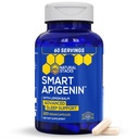 Natural STACKS Apigenin 睡眠补充剂 - 50mg Apigenin & 600mg Lemon Balm - Melatonin 免费睡眠援助 - 带有Passion Flower 供压力支持* - 120 柠檬 Balm Capsules