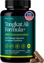 Potent Longjack - Tongkat Ali & Fadogia Agrestis 男女能源补充,T支持,Lean肌肉生长和复苏,激素平衡,与Vegan NAC Liver Detox & Cleanse的预谈