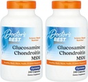 最佳医生(2 Pack Glucosamine Chondroitin MSM 配 OptiMSM, 240 Veggie Caps)