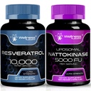 wellness LABSRX resveratrol Capsules 10000mg - Nattokinase 补充 Capsules - 5000 fU