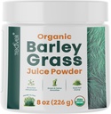 茶韦利有机大麦汁粉 — Raw, 犹他州 生长大麦汁,用于除毒-补充 美国生产的麦草汁, 不含葡萄糖, 添加剂或防腐剂 — 8 oz(226格拉姆)