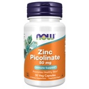 现在食品补充品,锌皮氏50毫克,支持酶功能*,免疫支持*,30 Veg Capsules