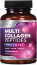 多烯烃补充剂 2400 mg - 类型 I, II, III, V & X 多烯烃Peptides Pills for Men & Men, Hydrolyzed Collagen 补充剂, 头发,皮肤, Nail, & 联合支持补充剂, 60 Capsules