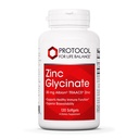 生活平衡锌30mg协议 - 与Albion Traacs Zinc - Zinc Glycint 补充 - Immune系统支持 * - Keto Friendly & Dairy Free - 120软胶