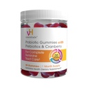 vH 基本素 配有预生素和Cranberry的Probiotic Gummys,注解尿道切除术健康,支持阴道微弗洛拉平衡,健康女性切除术,60个计数