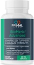 BioMeric 高级 - 带有 Turmeric Curcumin 和 Wasabi 提取器 - 60 Capsules