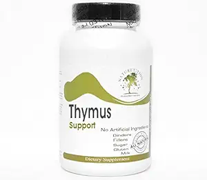 Thymus 支持 ~ 180 capsules - 无添加 ~ 自然补充