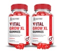 合理实验室 (2 Pack Virtual Grow XL 性能 Gummys 1000MG 高级公式与ACV Pomegranate Beet Juice Powder B12 Vegan Non GMO 120 Gummys 一同制定)