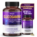 Sotalix Glucosamine 650mg – 全英-1 联合支持Chondroitin,MSM,Collagen,Turmeric,维生素D3 & Hyaluronic Acid – 150 Capsules – 无壳鱼 – 美国制造