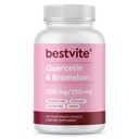 BESTVITE Quercetin with Bromelain 500mg/250mg (120 蔬菜卡普尔) - 无 Stearates - 无二氧化硅 - Vegan - 非 GMO - Gluten Free