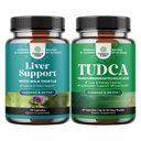 Liver Cleanse Detox & Reference公式和高级 TUDCA Liver 支持补编 - 配有 Milk Tentle Dandelion 根图尔克和 Artichoke 提取器 - 额外的强力 TUDCA 500mg Bile 盐