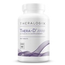 Theralogix Thera-D 2000维生素D补充剂 - 2 000 IU(50 mcg) 维生素D3片 - 180天供应 - 男女免疫支助补充剂 - Aids Bone & Heart Health - NSF认证 - 180片