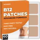 B12 补丁(60个包) - 男女天然补丁-坚固、能源、重点和身体支持-强化公式